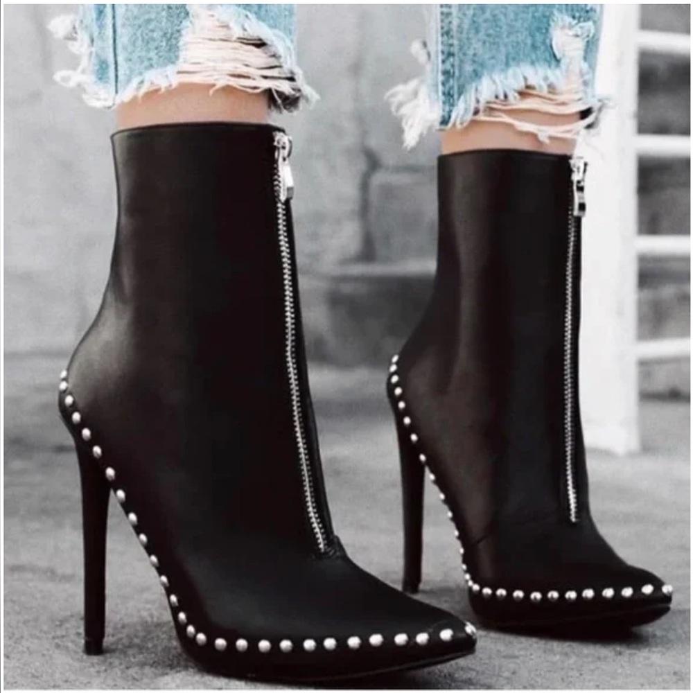 Wild Diva High Heel Studded Boots